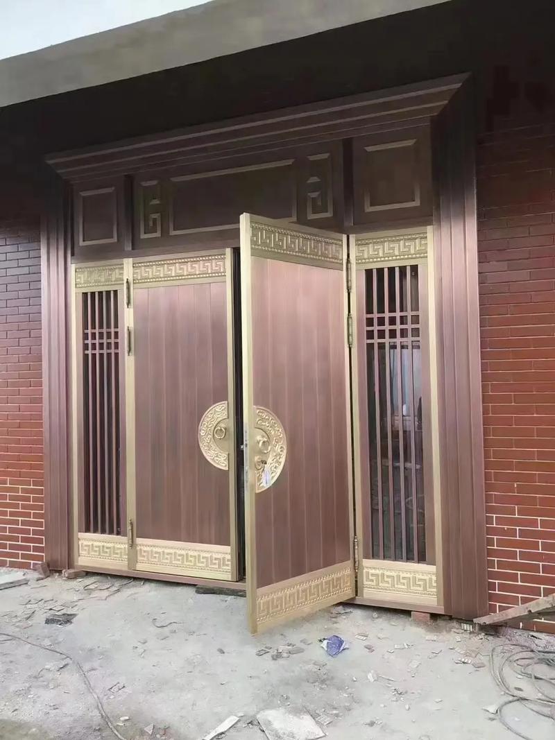 高端豪華別墅大銅門.#熱門 定制別墅全銅大門/304不銹鋼鍍