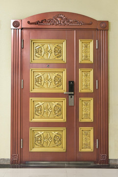 豪華不銹鋼門銅門